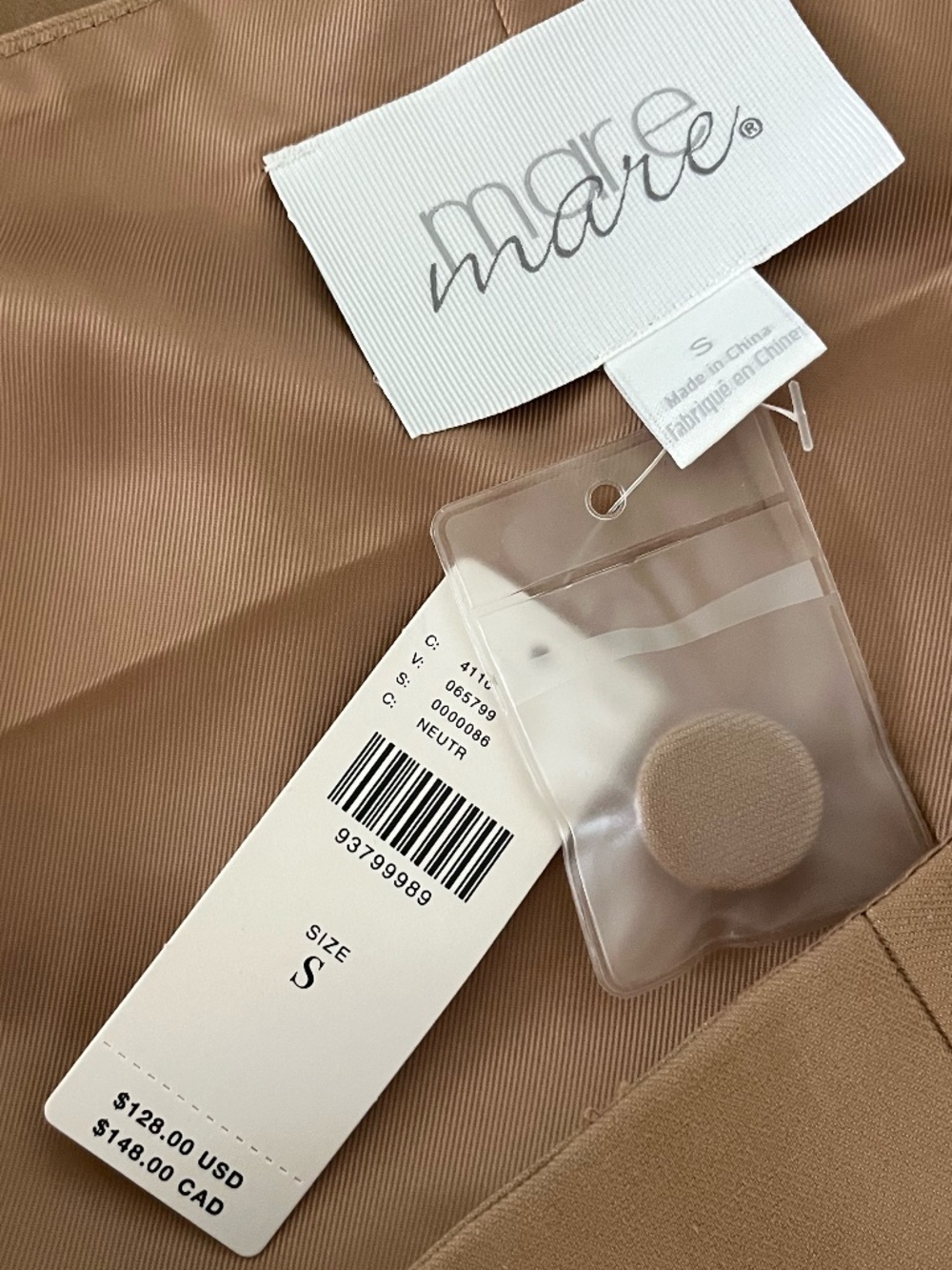 NWT MARE MARE x ANTHROPOLOGIE | Square-Neck Vest in Neutral | Size Small - Picture 10 of 12